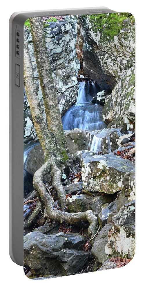 Tennessee Portable Battery Charger featuring the photograph Ozone Falls 22 by Phil Perkins