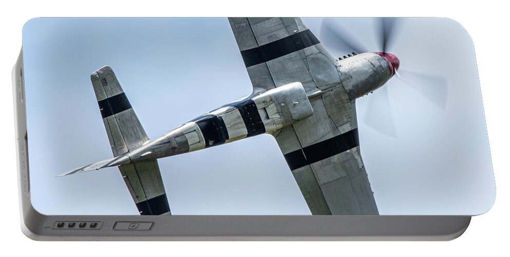 P-51 Mustang Portable Battery Charger featuring the photograph P-51D Mustang #1 by Airpower Art