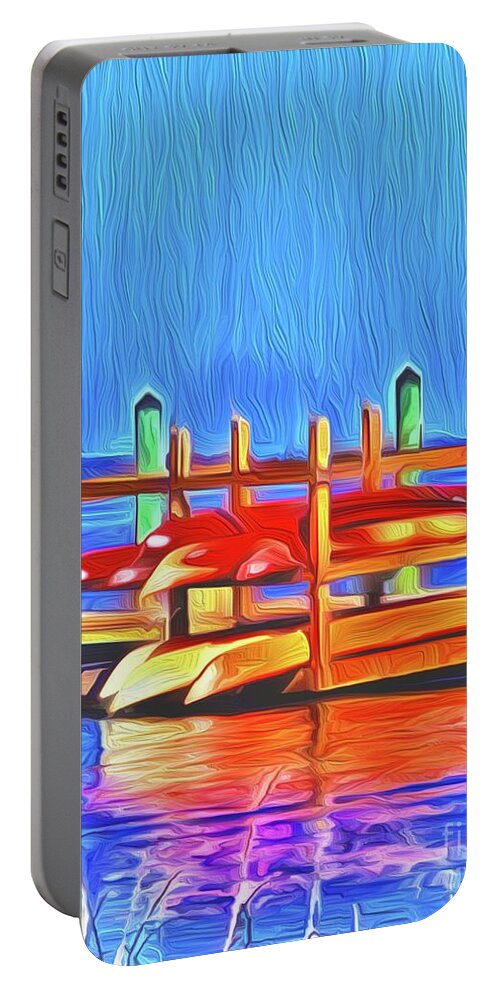 Landscape Portable Battery Charger featuring the digital art Patiently Waiting #1 by Michael Stothard