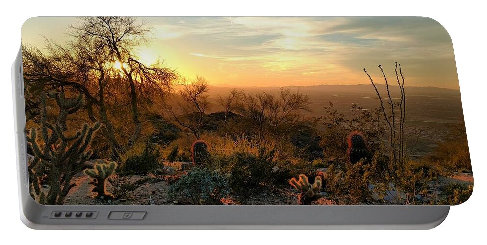  Portable Battery Charger featuring the photograph Phoenix Sunset by Brad Nellis