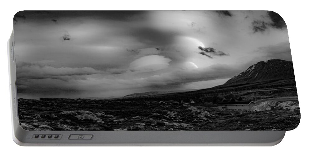 Water Portable Battery Charger featuring the photograph Reykholt #1 by Robert Grac