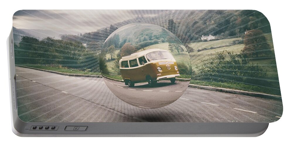Road Trip Portable Battery Charger featuring the digital art Road Trip by Phil Perkins