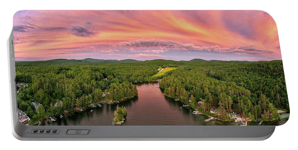  Portable Battery Charger featuring the photograph Roberts Cove Sunset #1 by John Gisis