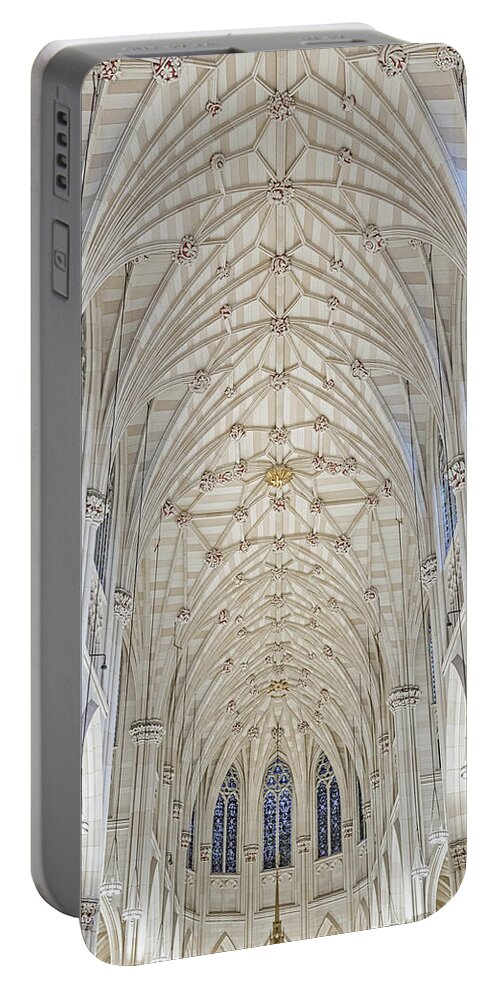 Saint Patricks Cathedral Portable Battery Charger featuring the photograph Saint Patrick's Cathedral NYC #1 by Susan Candelario