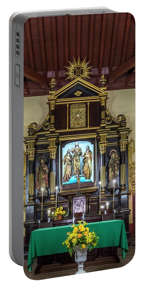 © 2015 Lou Novick All Rights Reversed* Portable Battery Charger featuring the photograph San Juan de Dios church #1 by Lou Novick