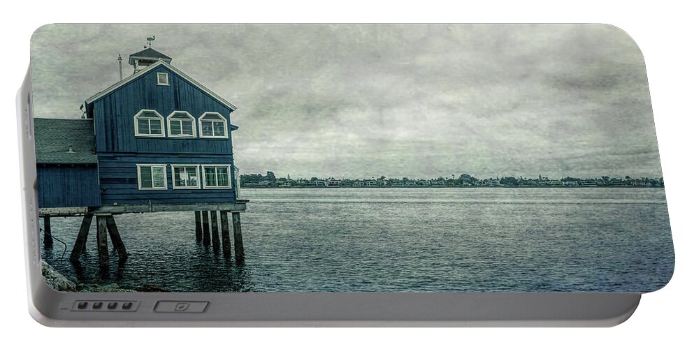 San Diego Portable Battery Charger featuring the photograph Seaport Village SS #1 by Alison Frank