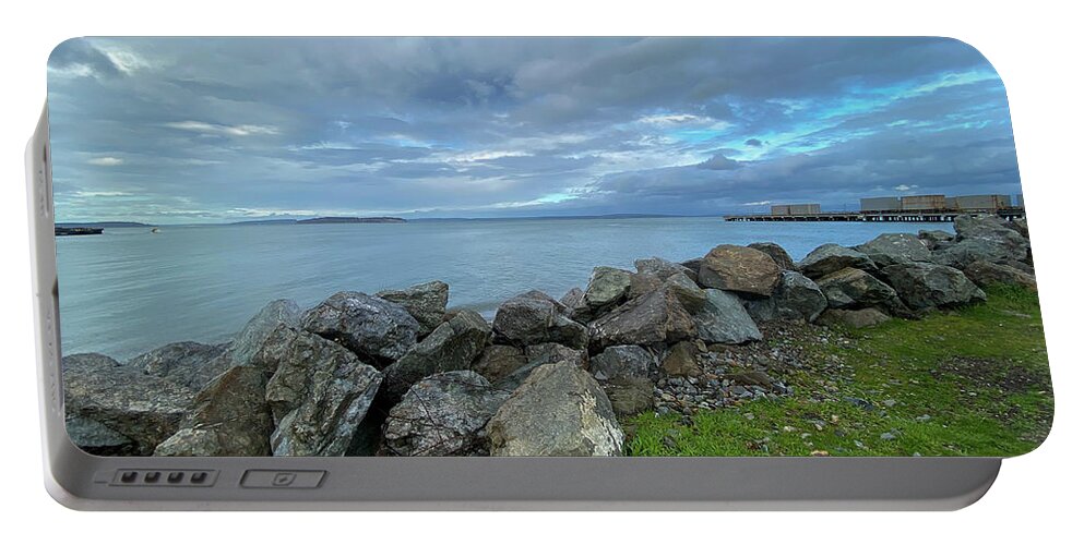 Seascape Portable Battery Charger featuring the photograph Seascape by Anamar Pictures