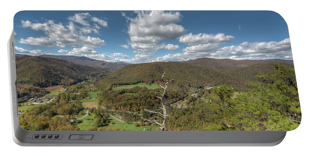 West Portable Battery Charger featuring the photograph Seneca Rocks Overlook #1 by Carolyn Hutchins