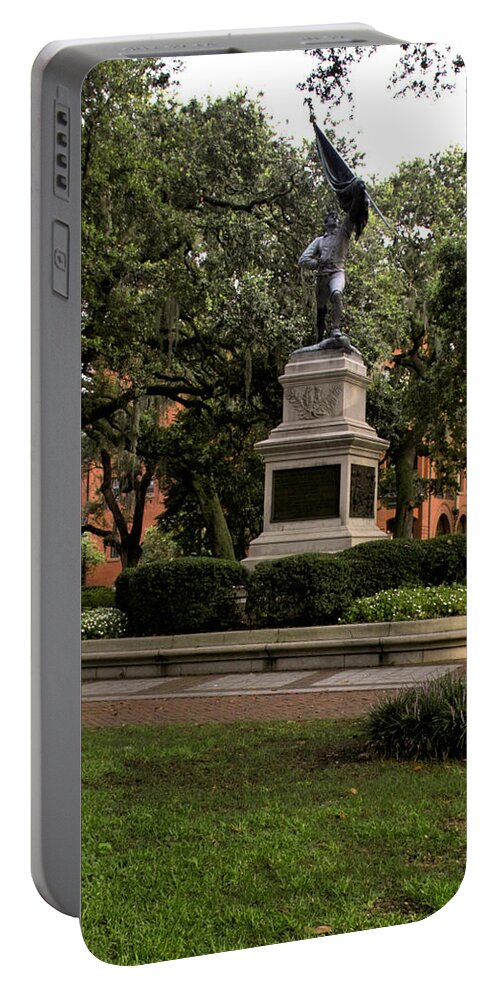 Savannah Portable Battery Charger featuring the photograph Sgt. Jasper #1 by Theresa Fairchild