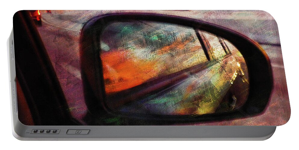 Side View Mirror Portable Battery Charger featuring the photograph Side View Mirror #1 by Jeff Breiman