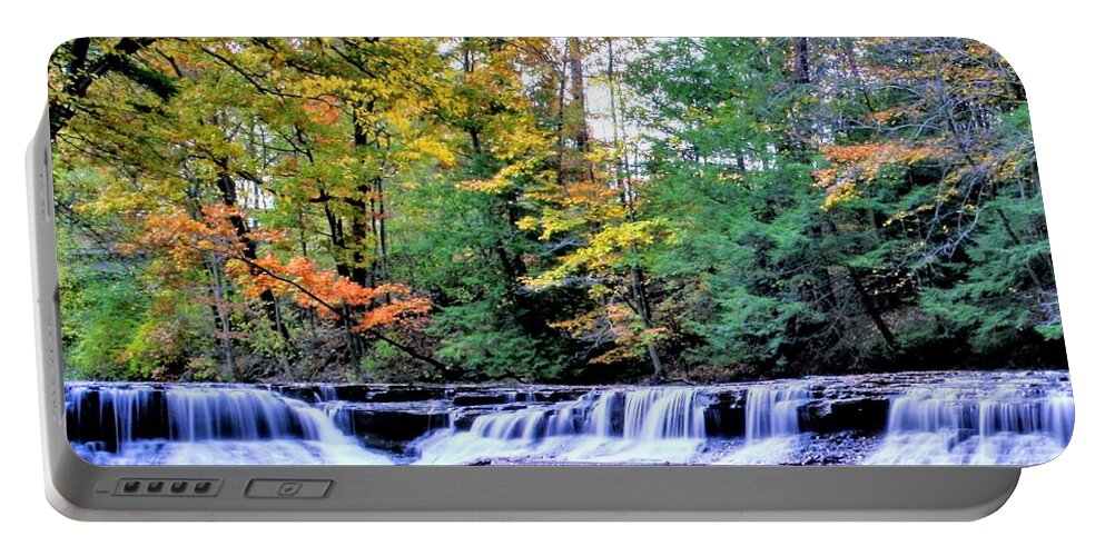  Portable Battery Charger featuring the photograph South Chagrin #1 by Brad Nellis