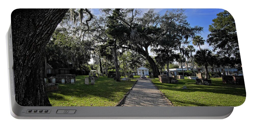 Cemetery Portable Battery Charger featuring the photograph St. Augustine Cemetery by George Taylor