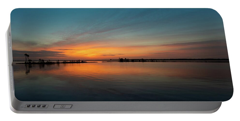 Sunrise Portable Battery Charger featuring the photograph St. Johns Sunrise #1 by Randall Allen