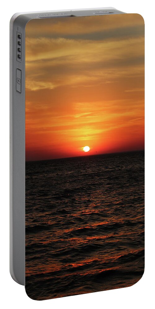 Sunset Portable Battery Charger featuring the photograph Sunset Abstract 2 #2 by David T Wilkinson