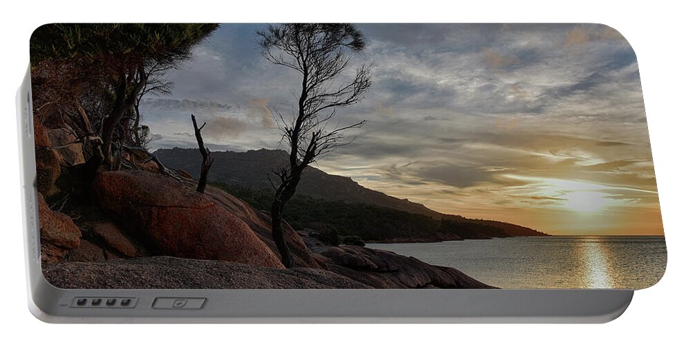Honeymoon Bay Portable Battery Charger featuring the photograph Sunset at Honeymoon Bay #1 by Andrei SKY
