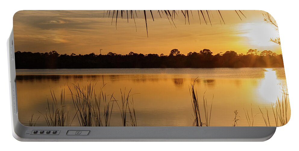 Sunset Portable Battery Charger featuring the photograph Sunset #1 by Les Greenwood