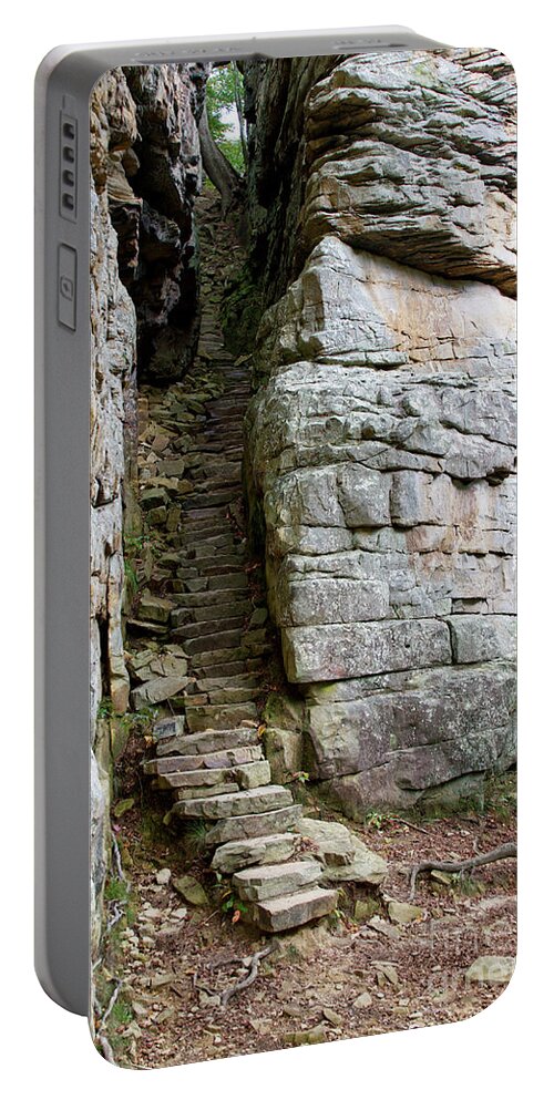 Savage Gulf Portable Battery Charger featuring the photograph The Stone Door #1 by Phil Perkins