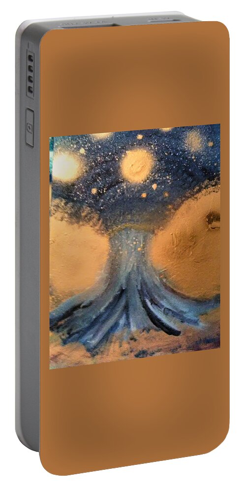 Acrylic Portable Battery Charger featuring the painting Tree of Life #1 by Andrew Blitman