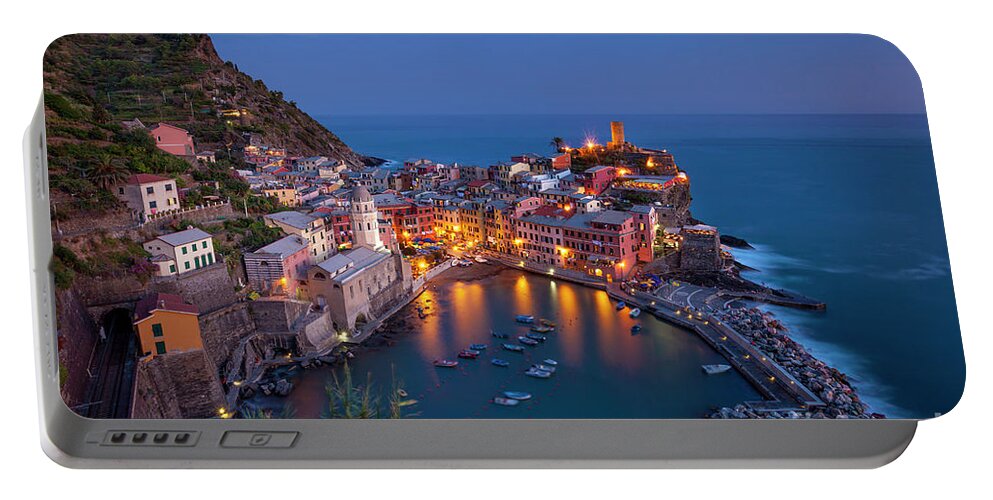 Vernazza Portable Battery Charger featuring the photograph Vernazza - Cinque Terre #1 by Brian Jannsen