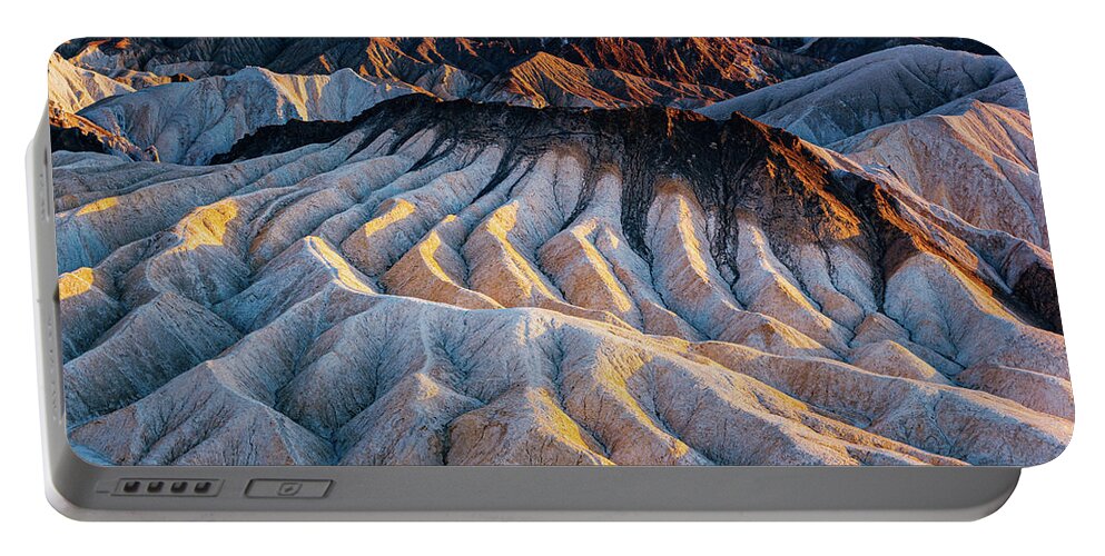 Zabriskie Point Portable Battery Charger featuring the photograph Zabriskie Point by Francesco Riccardo Iacomino