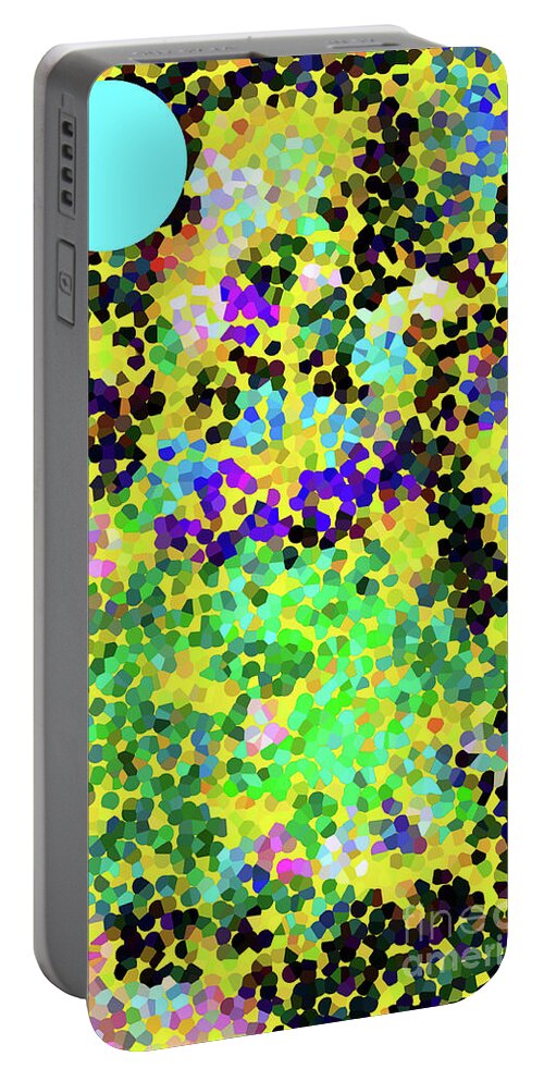 Walter Paul Bebirian: The Bebirian Art Collection Portable Battery Charger featuring the digital art 10-1-2011labcdefghijklm by Walter Paul Bebirian