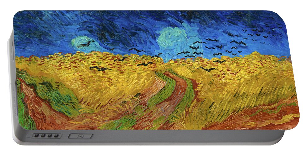 Wheatfield with Crows #10 Portable Battery Charger