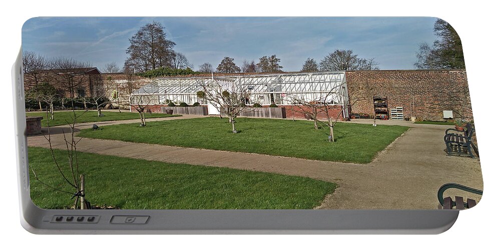 Chorley; Astley Hall; Astley Park; Walled Garden; Outdoors; Sunshine; Lancashire; Gardening; Horticulture; Landscape; Scene; View; Uk; England; Portable Battery Charger featuring the photograph CHORLEY. Astley Park. The Hall. Walled Garden. by Lachlan Main