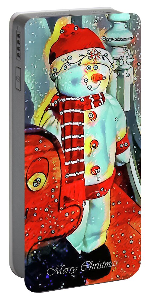 Christmas Portable Battery Charger featuring the digital art Christmas Card #16 by Elaine Berger