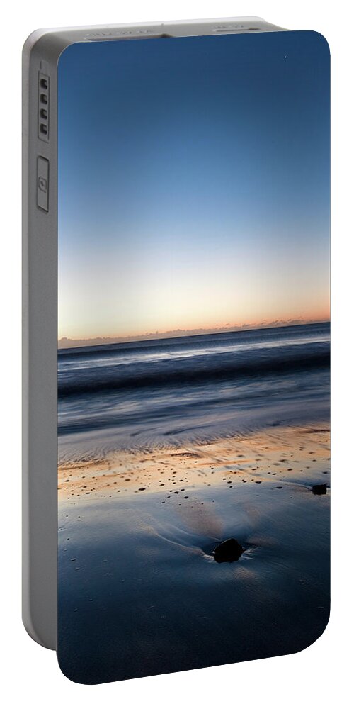 Travel Portable Battery Charger featuring the photograph Ballynaclash beach at dawn, Blackwater, County Wexford, Ireland. #17 by Ian Middleton