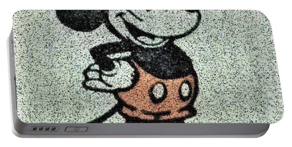 1971 Portable Battery Charger featuring the photograph 1923 Mickey Mouse Static by Rob Hans