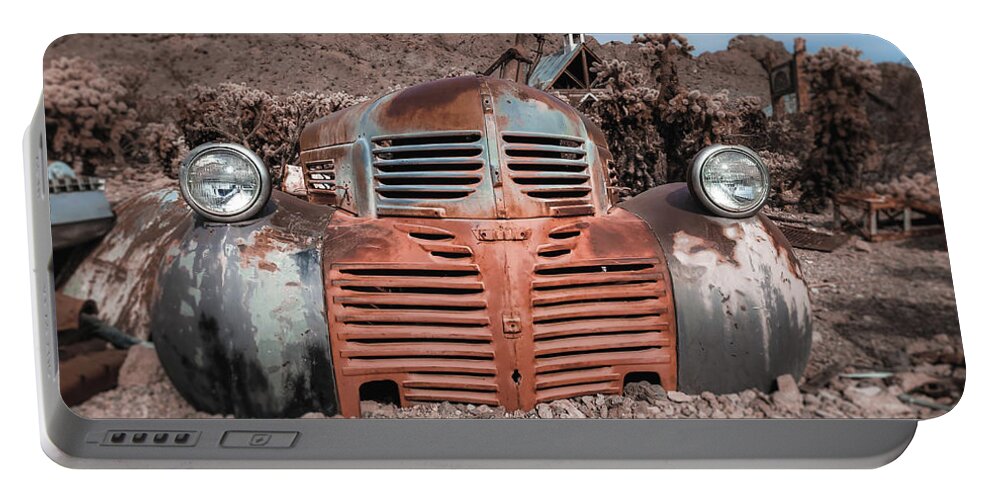 Arizona Portable Battery Charger featuring the photograph 1943 Chevy truck by Darrell Foster