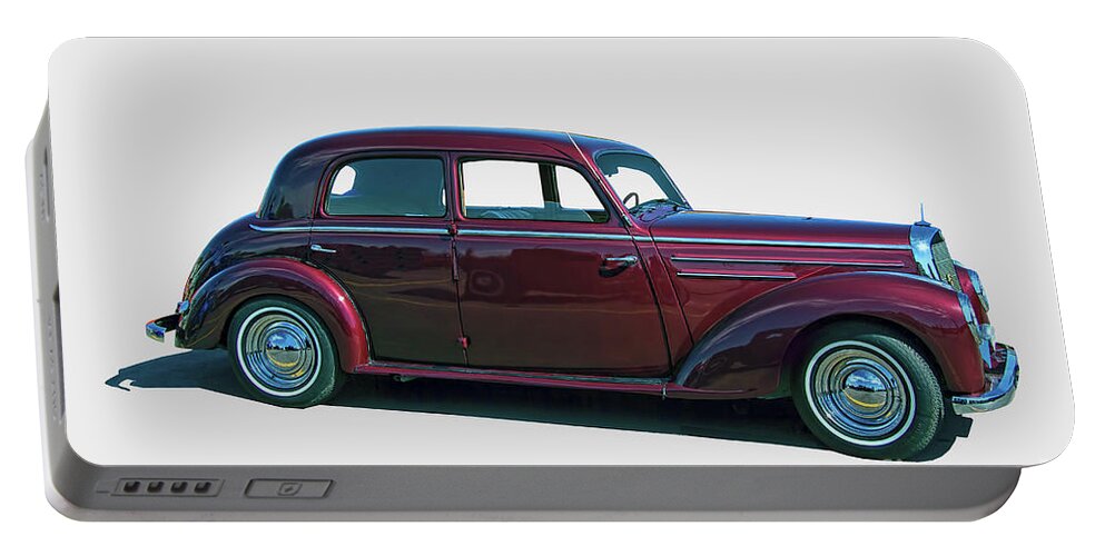 1952 Portable Battery Charger featuring the photograph 1952 Mercedes Benz 220 Sedan by Nick Gray