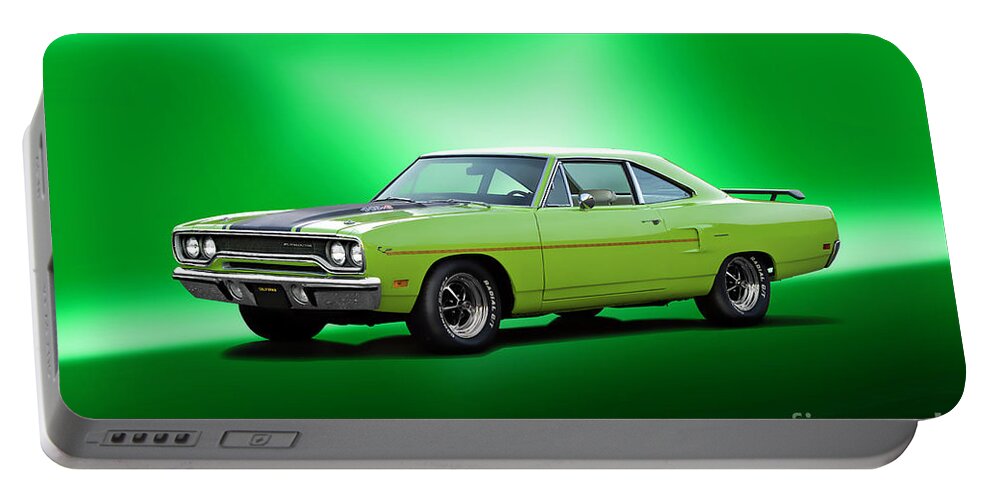 1970 Plymouth Roadrunner 440 Portable Battery Charger featuring the photograph 1970 Plymouth Roadrunner 440 by Dave Koontz