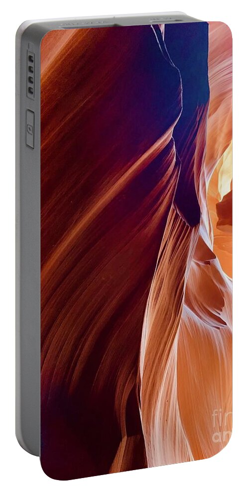 Antelope Canyon Portable Battery Charger featuring the digital art Antelope Canyon #2 by Tammy Keyes