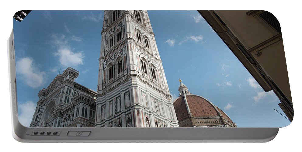 Architecture Portable Battery Charger featuring the photograph Architectural details of Cathedral of Santa Maria del Fiore Cathedral of Florence. Italy Europe #2 by Michalakis Ppalis