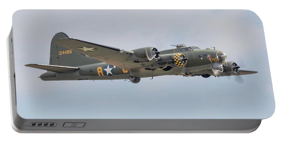 B17 Flying Fortress Portable Battery Charger featuring the photograph B-17 Flying Fortress Sally B #2 by Airpower Art