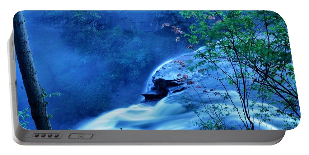  Portable Battery Charger featuring the photograph Brandywine Falls by Brad Nellis