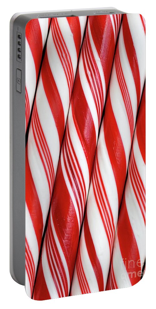Candy Portable Battery Charger featuring the photograph Candy Canes #2 by Vivian Krug Cotton