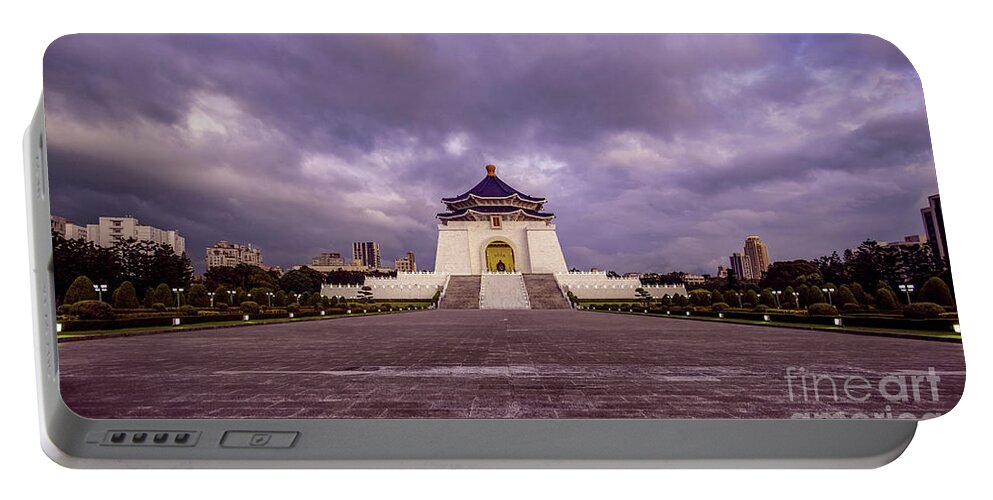 Chiang Portable Battery Charger featuring the photograph Chiang Kai-shek Memorial Hall #2 by Traveler's Pics