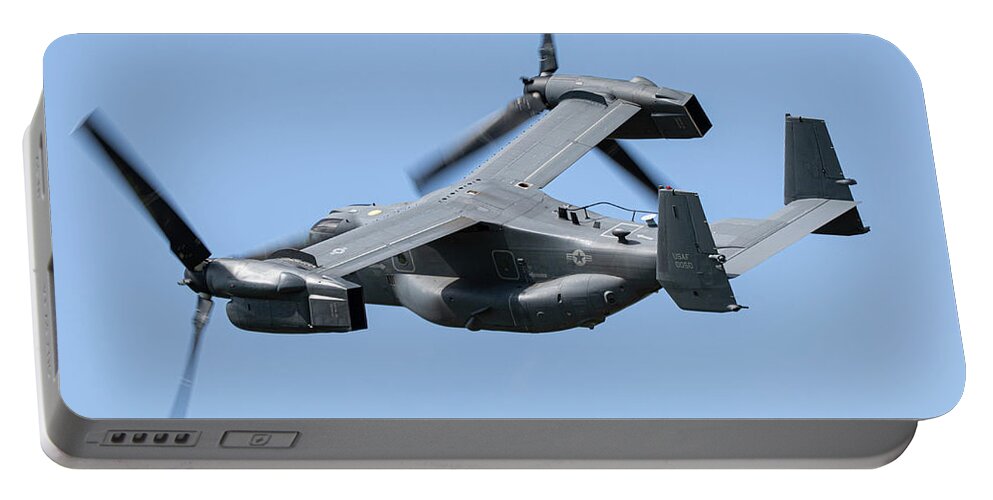 Cv 22 Osprey Portable Battery Charger featuring the digital art CV-22 Osprey #2 by Airpower Art