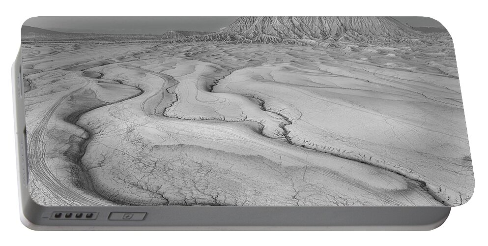 Factory Butte Portable Battery Charger featuring the photograph Factory Butte Utah by Susan Candelario