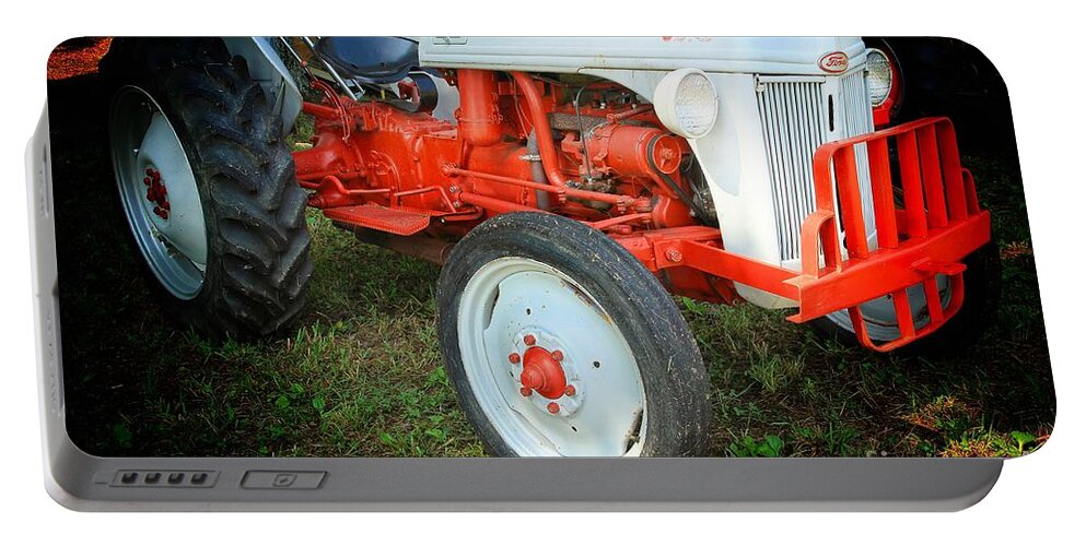 Ford Tractor Portable Battery Charger featuring the photograph Ford Tractor by Mike Eingle