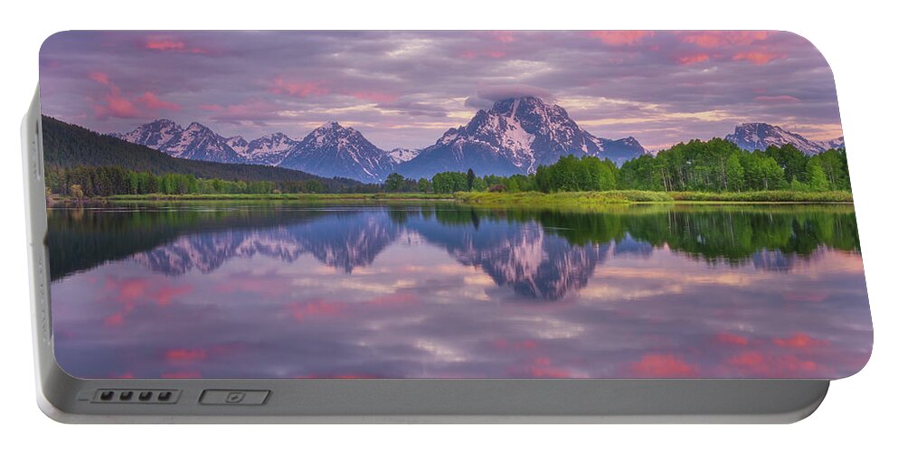 Grand Teton National Park Portable Battery Charger featuring the photograph Grand Sunrise by Darren White