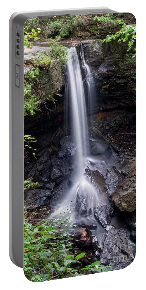 Laurel Falls Portable Battery Charger featuring the photograph Laurel Falls 6 by Phil Perkins