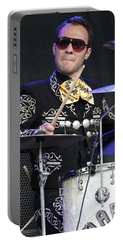 Drums Portable Battery Charger featuring the photograph Mariachi El Bronx #2 by Concert Photos