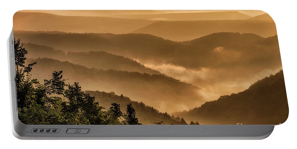 Sunrise Portable Battery Charger featuring the photograph Sunrise Highland Scenic Highway #2 by Thomas R Fletcher