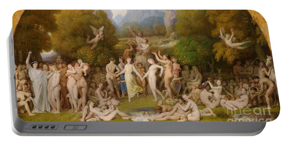 The Golden Age Portable Battery Charger featuring the painting The Golden Age #2 by Jean-Auguste-Dominique Ingres