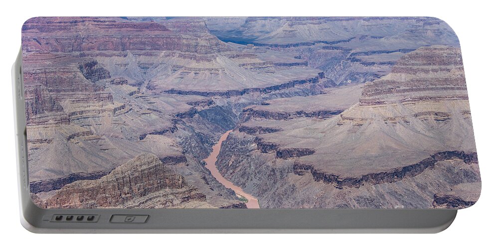 The Grand Canyon And Colorado River Portable Battery Charger featuring the digital art The Grand Canyon and Colorado River by Tammy Keyes