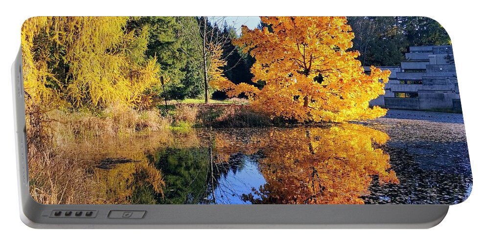 Tree Portable Battery Charger featuring the photograph Tree's on Fire by Darrell MacIver