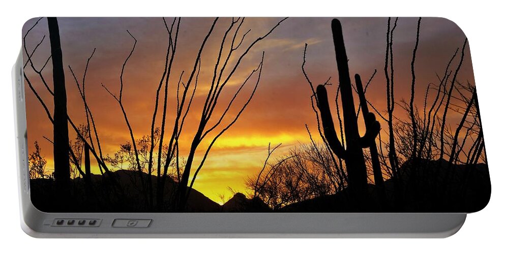 Amazing Sunsets Portable Battery Charger featuring the photograph Tucson Arizona Sunset #2 by Dennis Boyd